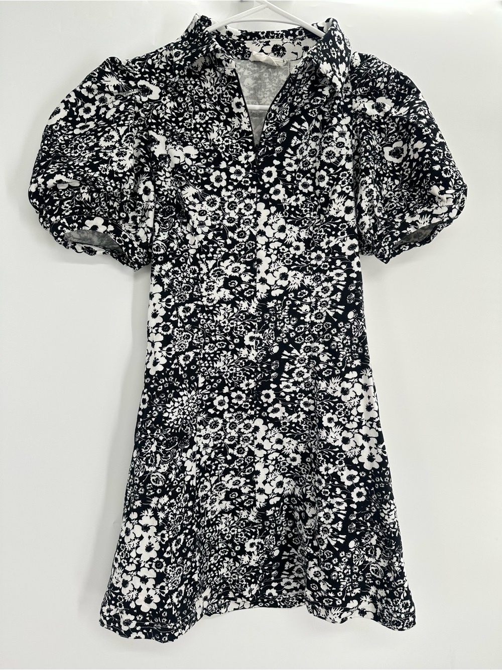 Tuckernuck Hyacinth House Black and White Floral Mini Dress - Picture 4 of 10